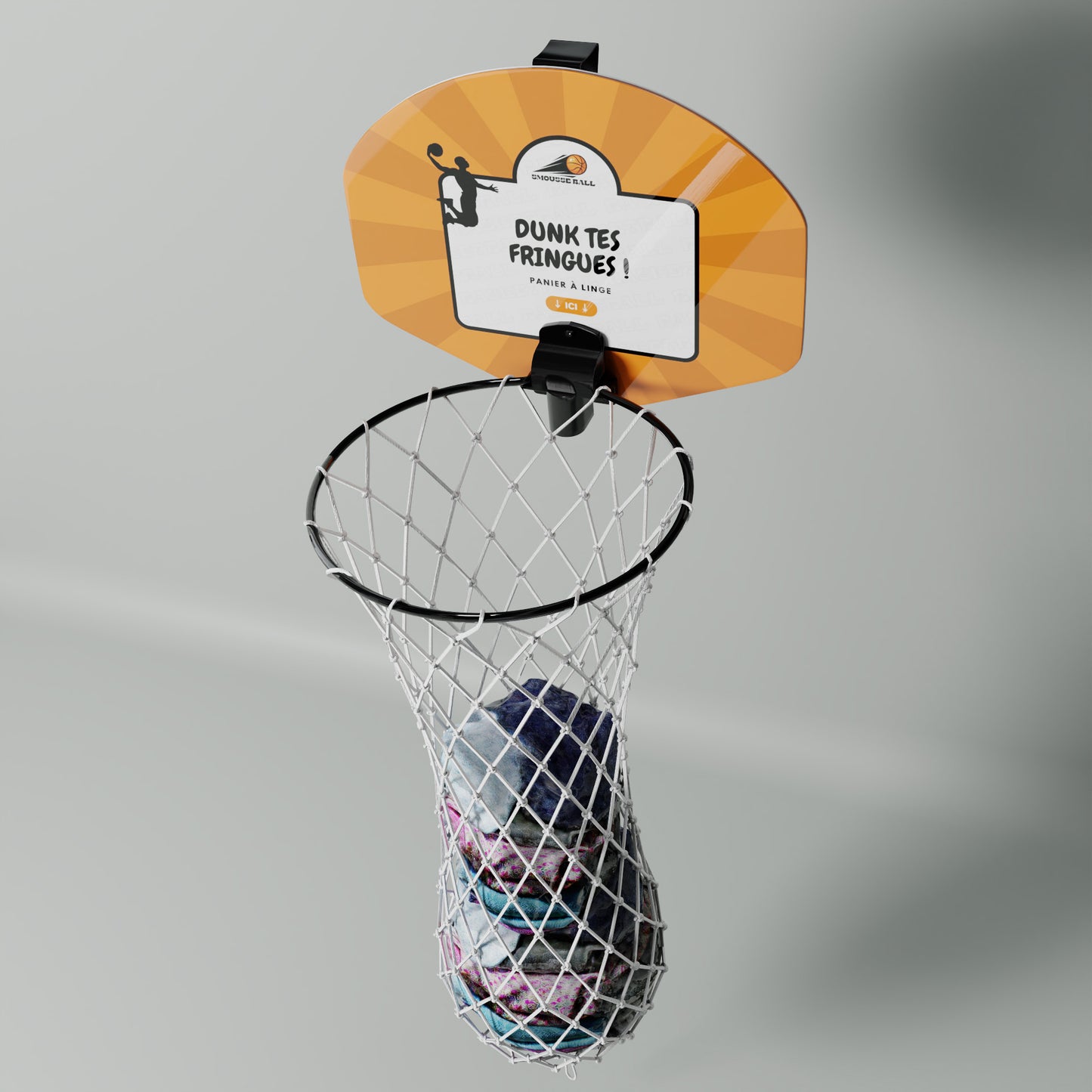 Panier à linge "Dunk Tes Fringues" Smousse Ball