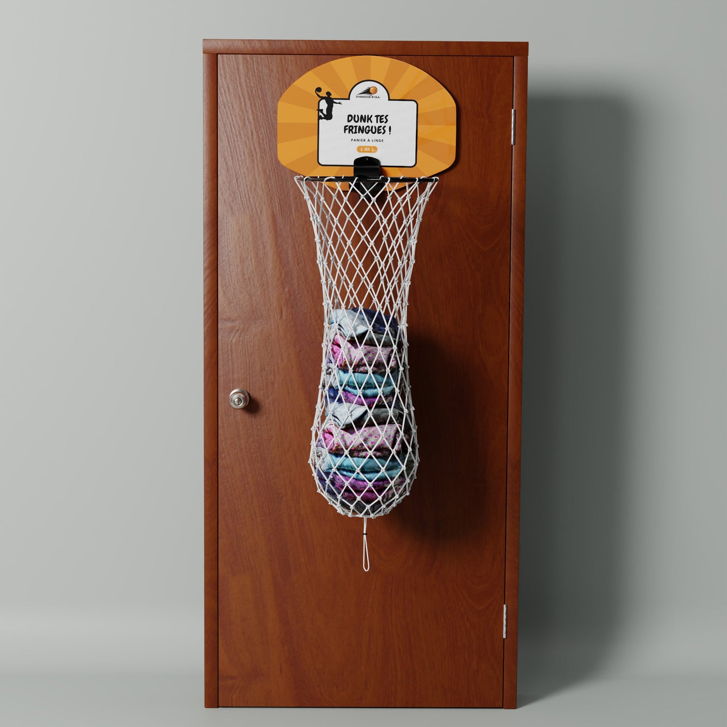 Panier à linge "Dunk Tes Fringues" Smousse Ball
